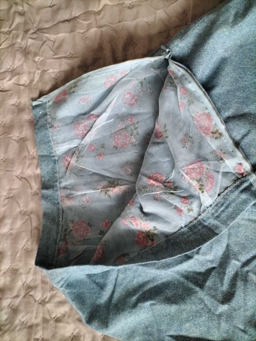 Błękitna spódnica HandMade