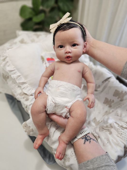 Boneca  bebé Reborn silicone solido