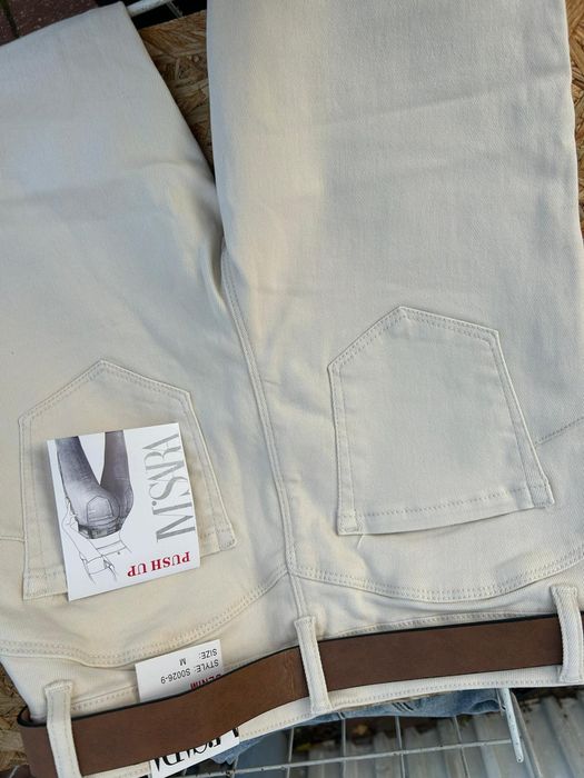 Jeansy M.Sara skinny+ pasek