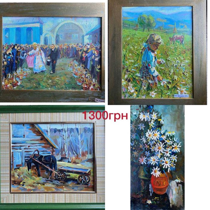 Авторські картини олією / акрилом. Оригінали. Від 500 грн