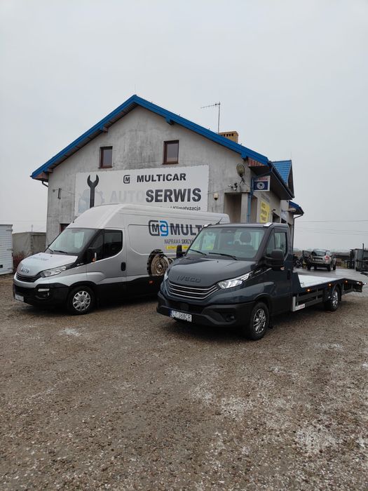 Pomoc drogowa autolaweta transport aut, maszyn