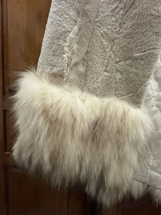 Colete pele de ovelha e raposa