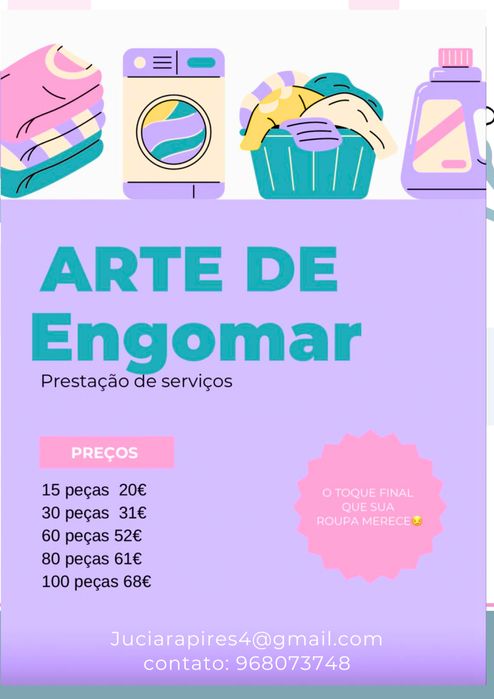 Engomadeira  ao seu alcanse