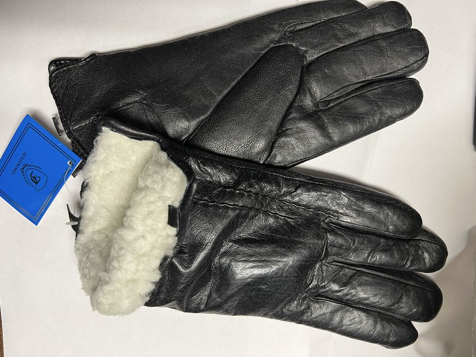 Rękawiczki skórzane ocieplane 10.5 nowe