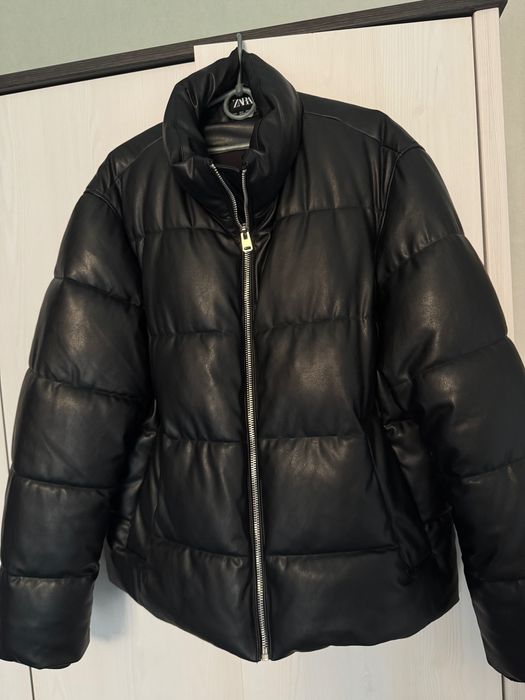 Чоловіча зимова Zara EUR L USAL MEX 42 екошкіра