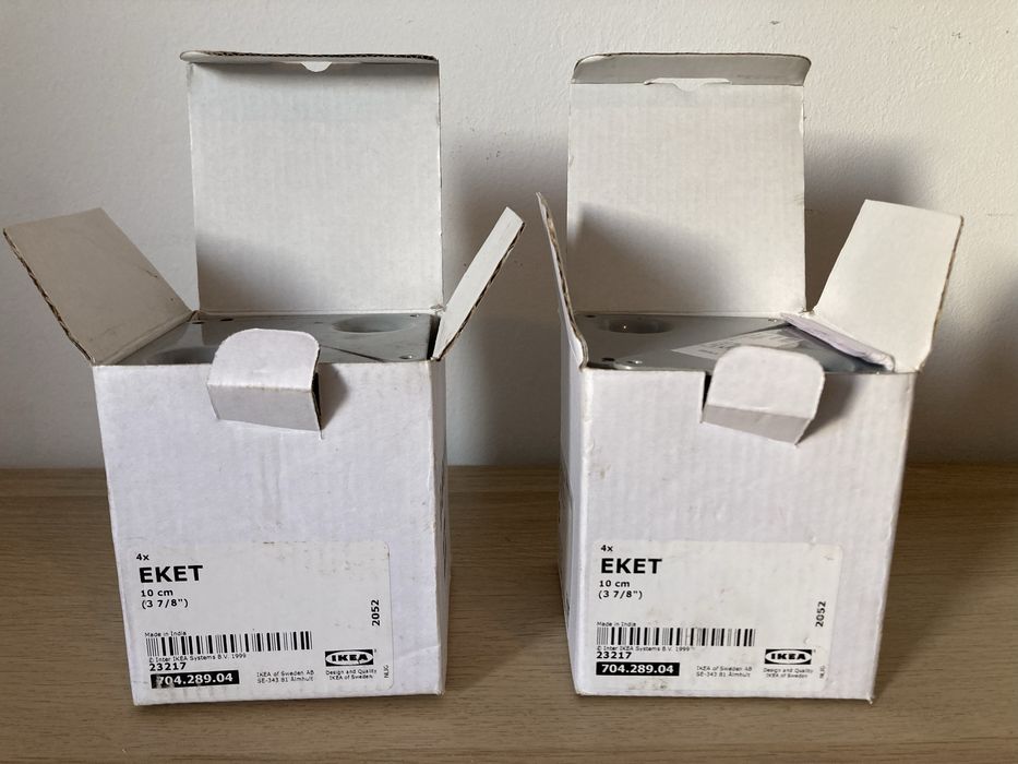 IKEA EKET Pés Metal (1 caixa = 4 unidades) NOVOS