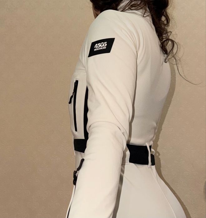 Лижний білий комбінезон asos 4505 розмір xs-s