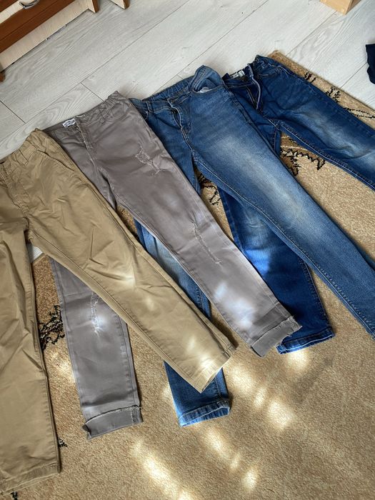 Джинси,спортивні та котонові штани на9-10 років