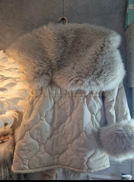 Kurtka beż unikat r. S