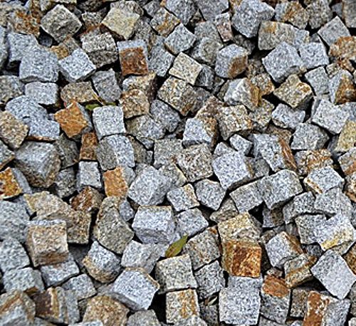 Kostka brukowa granitowa 7-9 szaro-ruda