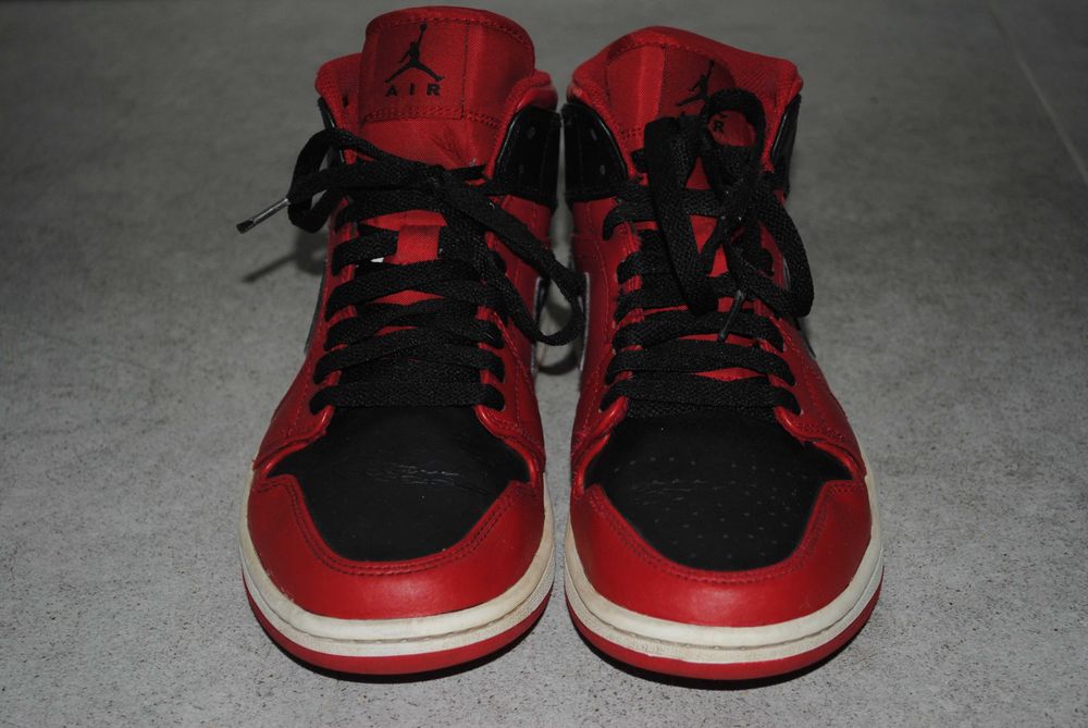 Buty Nike Air Jordan 1 Mid Gym Red and Black roz 41