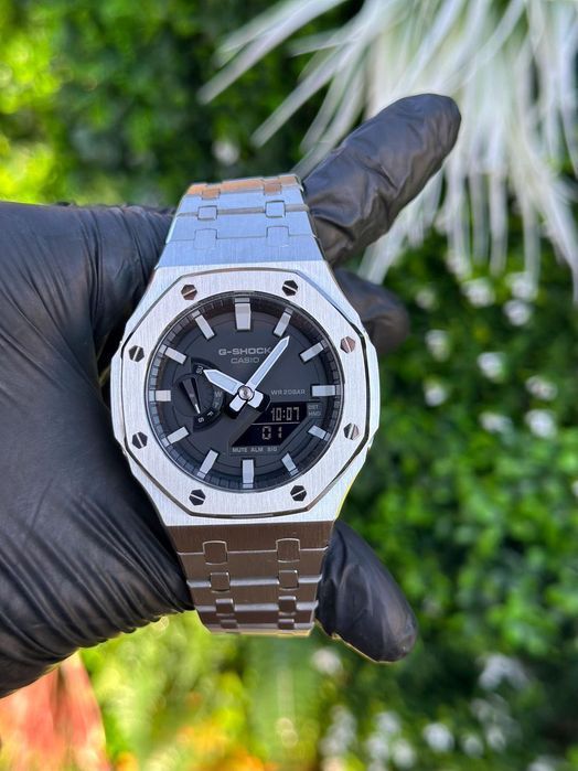 Оригинальные часы Casio GA 2100 CUSTOM Металические Годинник