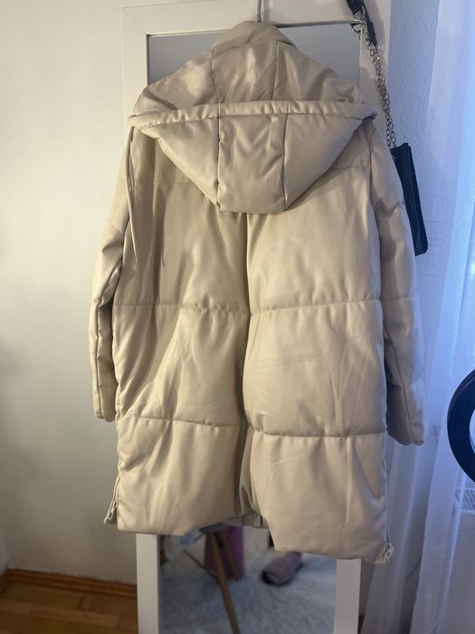 Kurtka puchowa skórzana L stradivarius
