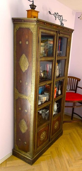 Biblioteka / biblioteczka indyjska z drewna palisander