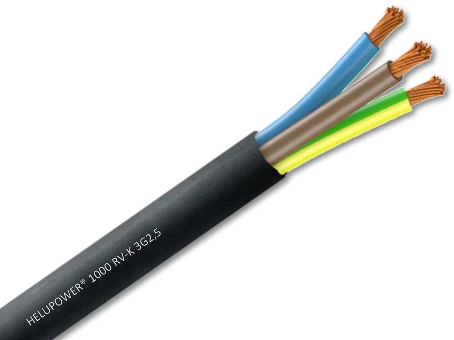 HELUKABEL 1000 RV-K Kabel zasilający 3x2,5mm² PVC