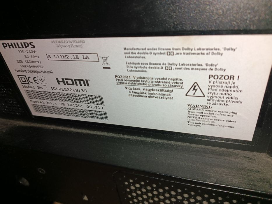 TV Philips 40PFL5206H/58
