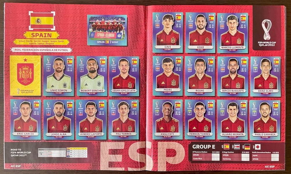 Caderneta de Cromos do Mundial do Qatar 2022