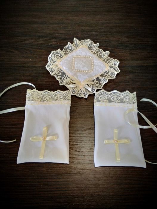 Див.всі фото. Крижма покривало накидка для хрестин малюка біла молочна