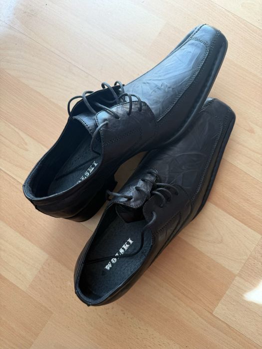 Buty męskie pantofle skórzane skóra 41