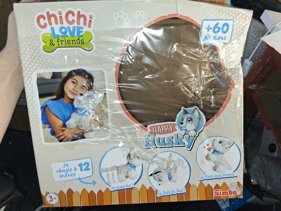 R172 Chi Chi Love Happy Husky Interaktywny Piesek Dźwięki
