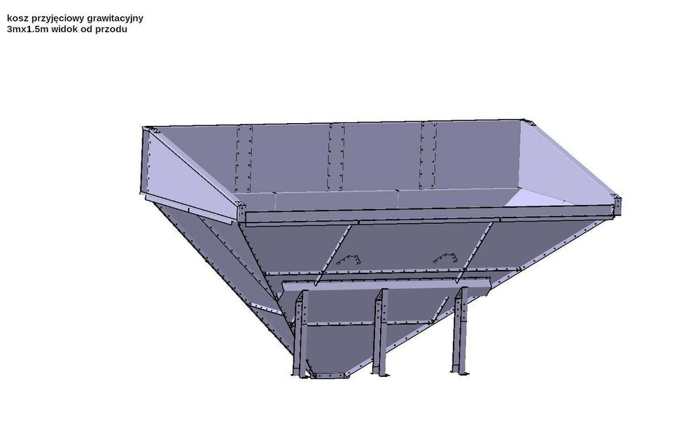 Kosz przyjęciowy kbks poland do silosów zbiorników