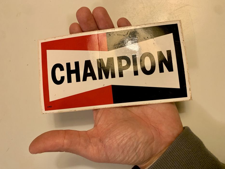 Autocolantes Champion vintage antigos anos 70