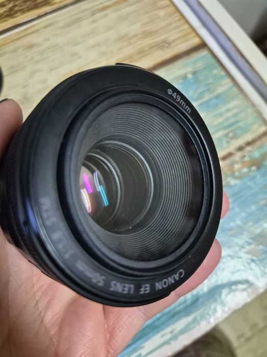 Lente Canon 50 mm f/1.8 - lente fixa