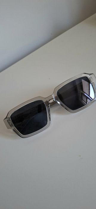 Okulary prada pr 02ZS kwadratowe ochrona UV męskie