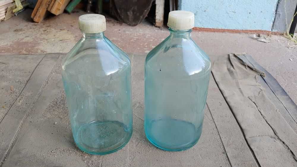 Стеклобанки, стеклянные банки СССР, толстое стекло