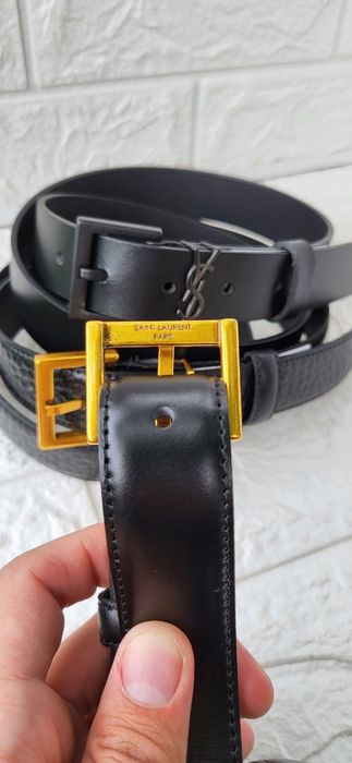 Жіночий шкіряний ремінь YSL пояс пасок Женский кожаный ремень  ивсен л