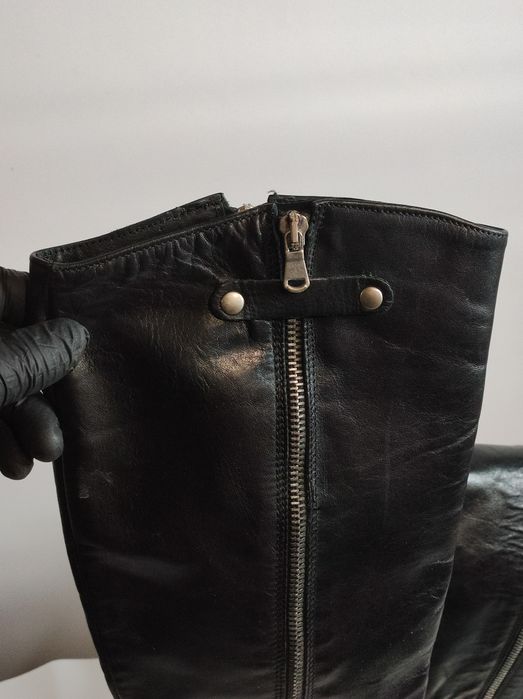 Женские Высокие Кожаные Сапоги