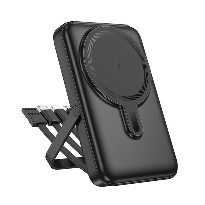Повербанк Hoco J135 10000mAh MagSafe 15W підставка кабелі