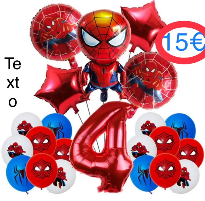 Balões para festa de Aniversário Hélio Marvel
