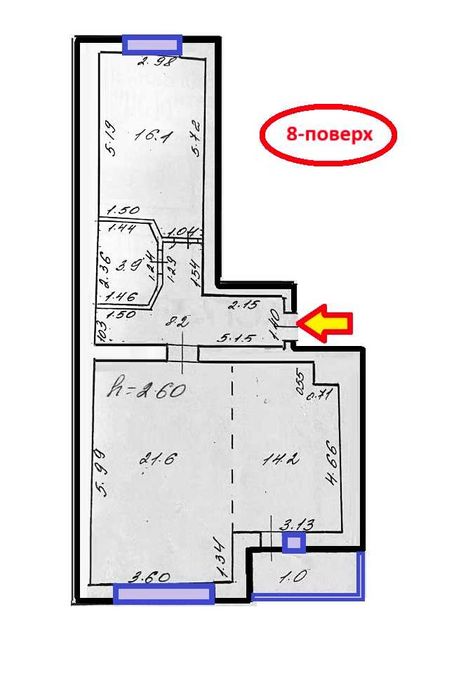 Продаж 3-кім. квартири. с. Давидів. вул. Галицька-Новобудова