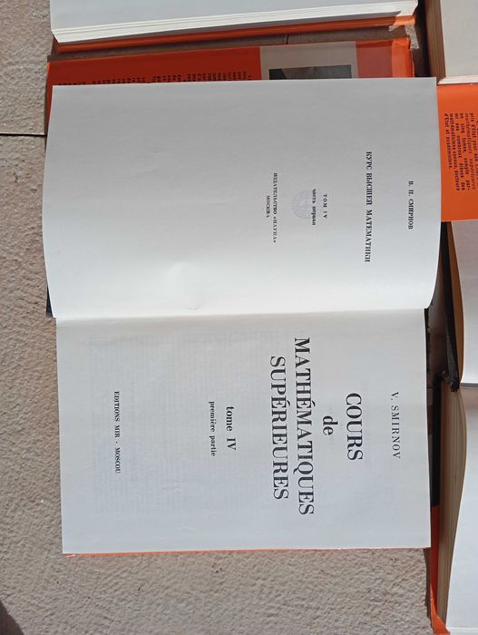 Cours de mathematiques superieures tome I, II, III, IV e V