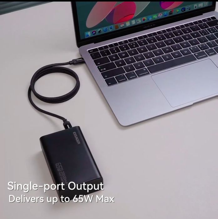 Повербанк 20000mah | PD 65w | Essager | для ноутбука, роутера, телефонів і тд