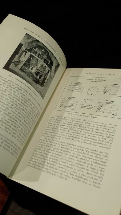 Barragens abóbada: Fundações, projecto e observações dos protótipos