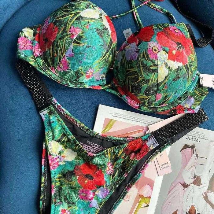 РОЗПРОДАЖ купальник зі стразами victoria's secret vs вікторія сікрет