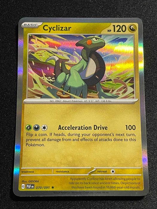Carta Pokémon Cyclizar 70/91 Paldean Fates