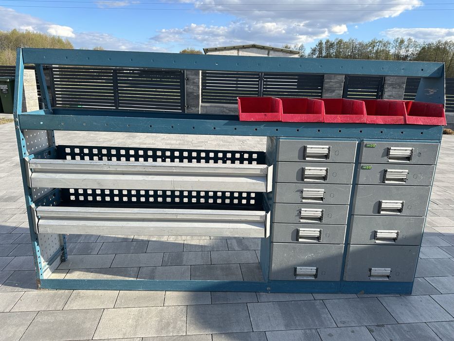 2 Regały  do busa /zabudowa watsztatowa Modul-Systeme