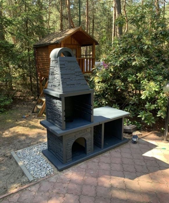 Duży zbrojony grill wędzarnia 185x160x65cm PROMOCJA