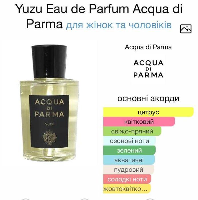 Yuzu від acqua di parma тревел версія
