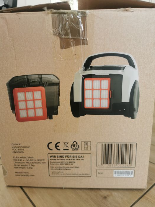 Odkurzacz Grundig cyklonowy bezworkowy