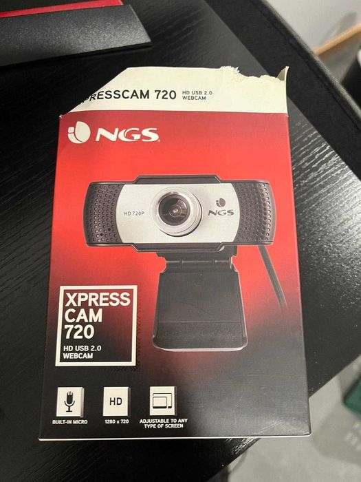 Webcam NGS Xpresscam 720 HD - USB 2.0 com Microfone
