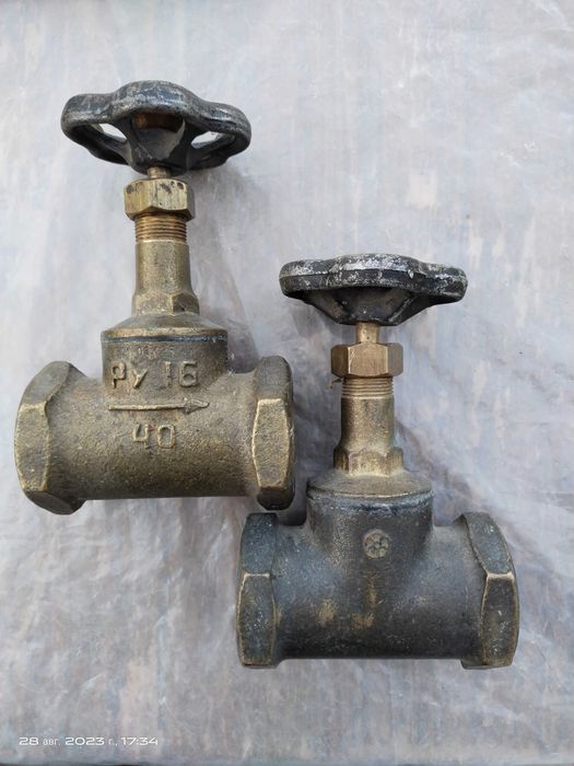 Кран ДУ40 (2 шт.) (Латунь)