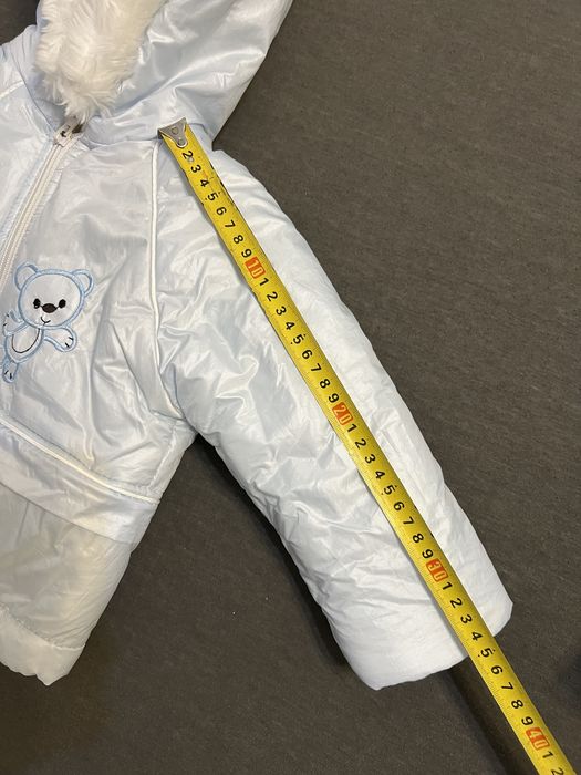 Ocieplany zimowy kombinezon śpiworek 0-18