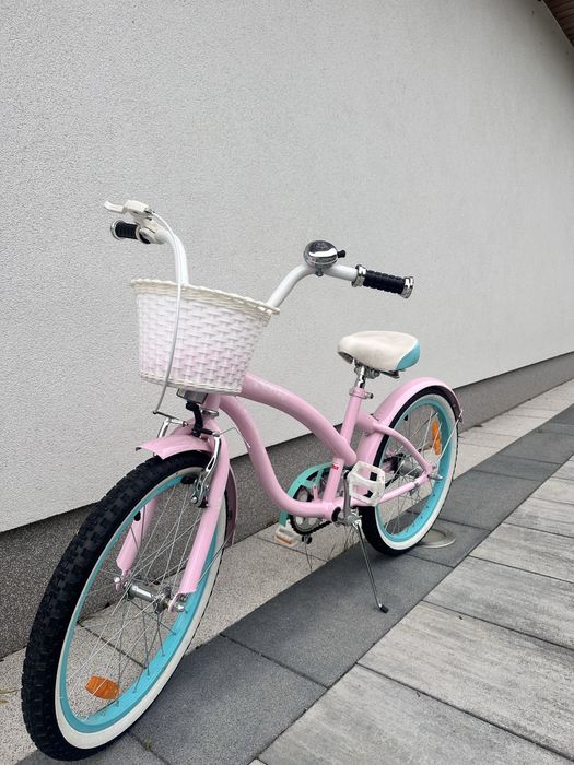 Rower dla dziecka BMX CRUISER 20" różowo-miętowy