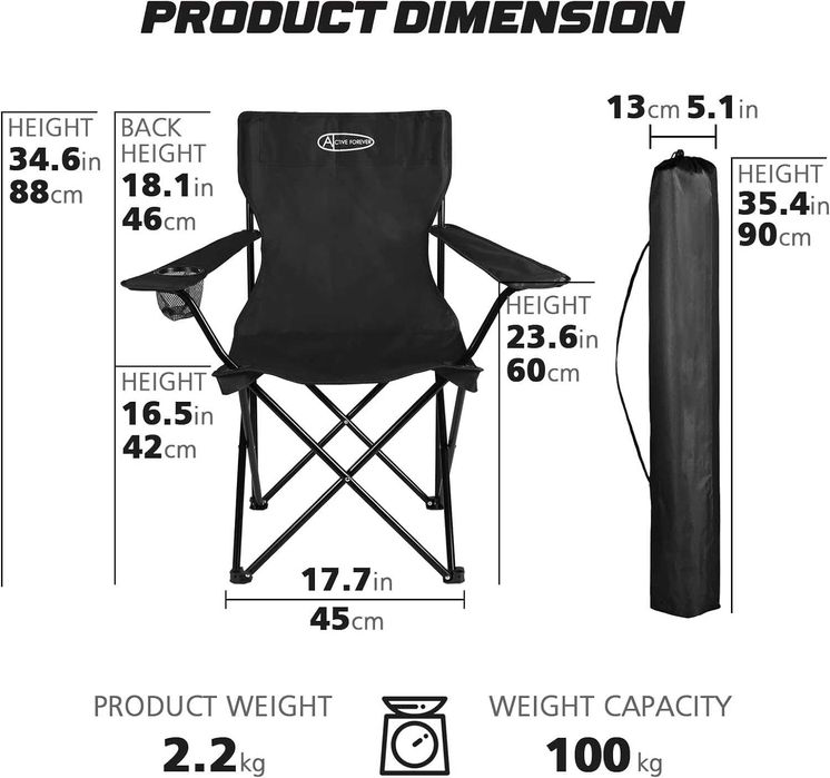 Nowe krzesło kempingowe / składane / turystyczne / wędkarskie !3468!