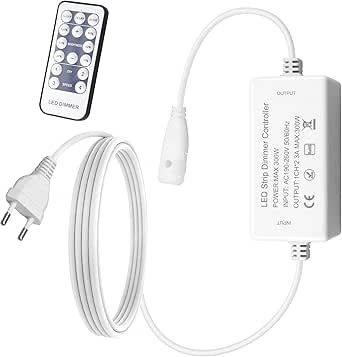 ALITOVE AC 190 V-260 V Kontroler Zasilacz Do Jednokolorowych Taśm Led