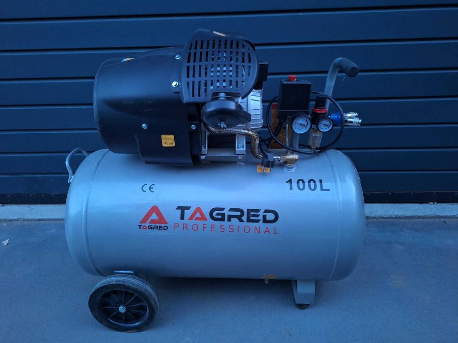KOMPRESOR Sprężarka TAGRED 100L 2T Separator Profesjonalny Mocny V2